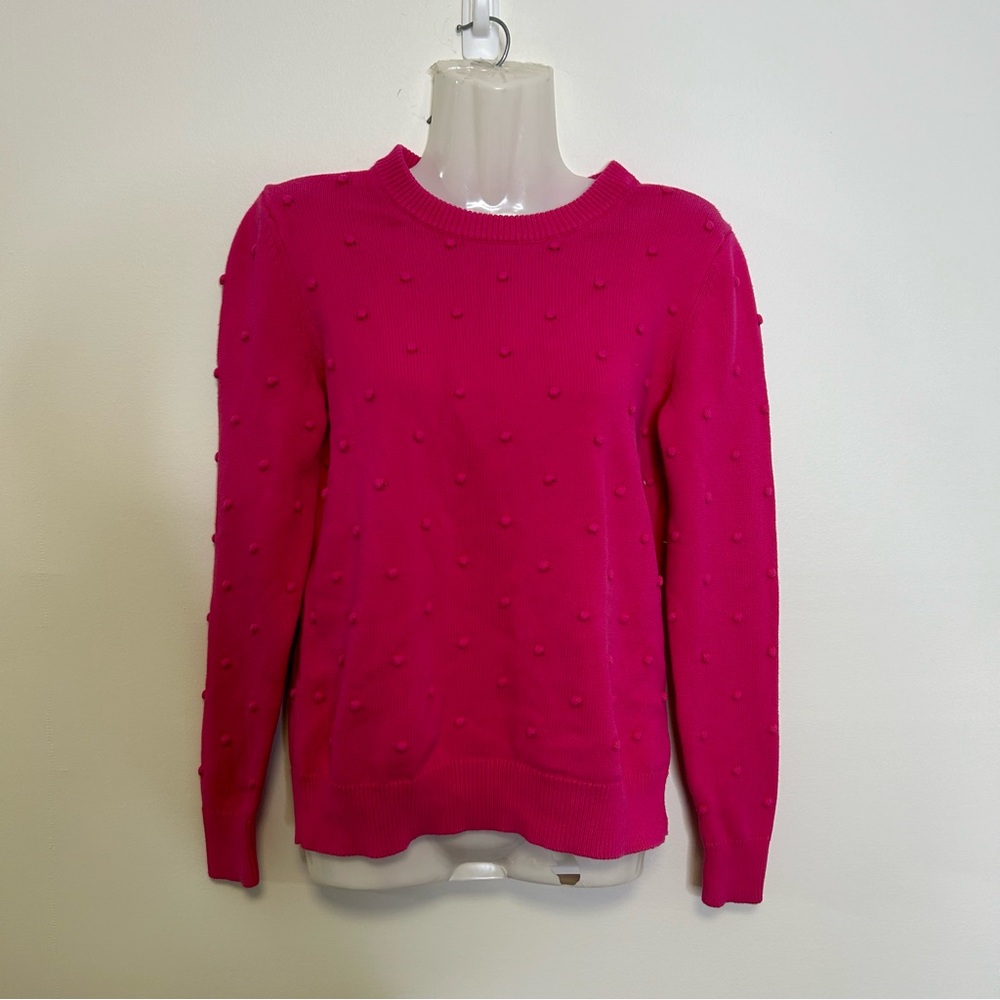 ◾️Lord And Taylor Pink 3D Dotted Sweater